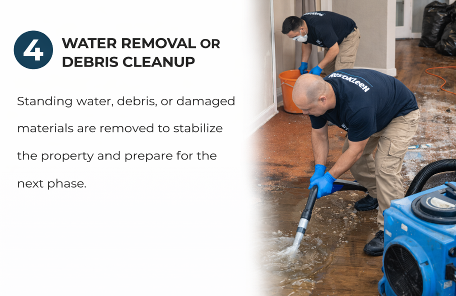 Step 4 of the RestoKleen restoration process